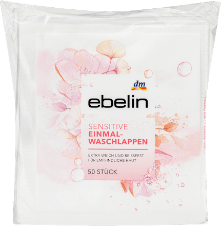 Einmalwaschlappen Sensitive ebelin