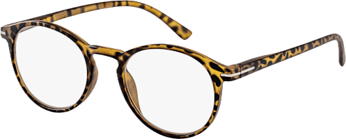 Okuliare na čítanie, dioptria +2,50 - okrúhle leopardie Visiomax