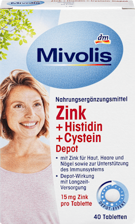 Cink + histidin + cistein tablete Mivolis
