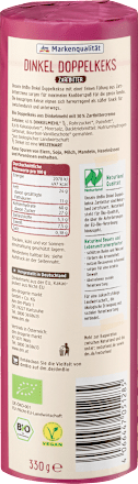 Kekse, Dinkel Doppelkeks Zartbitter, Naturland dmBio