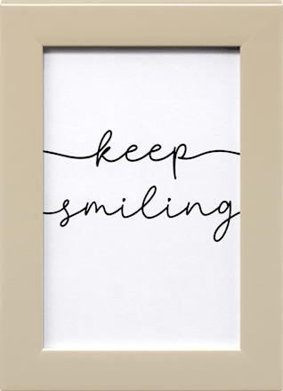 Rahmen Beskeden 10x15 cm, beige Paradies