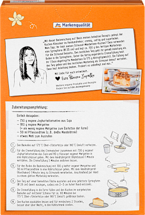 Backmischung Käsekuchen-Alternative dmBio