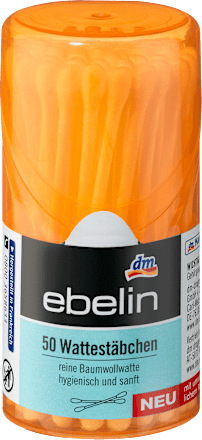 Vatové tyčinky cestovné balenie ebelin