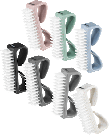 Nagelbürste mit Griff – Bürstenkörper aus 50% Weizenstroh und 50% Recycling-Kunststoff ebelin