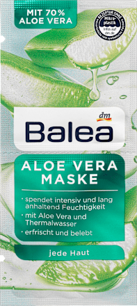 Gesichtsmaske Aloe Vera (2x8 ml) Balea