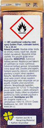 Lufterfrischer Minispray Golden Plum Nachfüllpack Denkmit