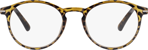 Okuliare na čítanie, dioptria +2,50 - okrúhle leopardie Visiomax