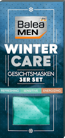 3er Set Winter Care Gesichtsmaske Balea MEN