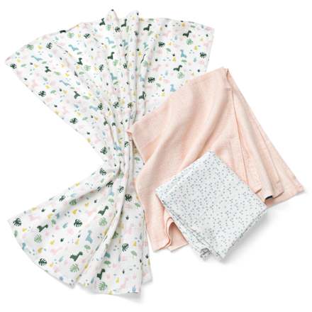 Mulltücher Dino/rosa  babylove