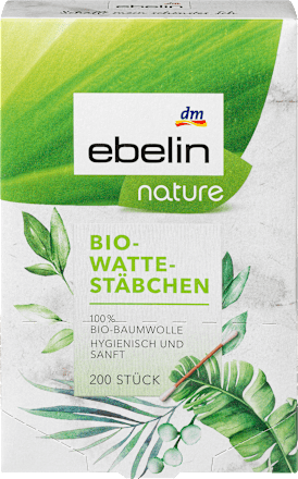 nature bețișoare de vată Bio ebelin