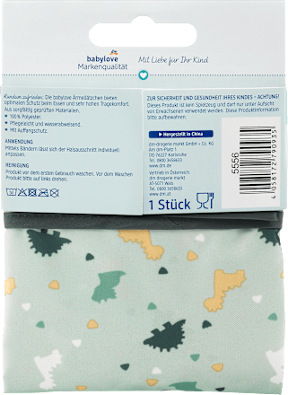 Ärmellätzchen Dino grün babylove