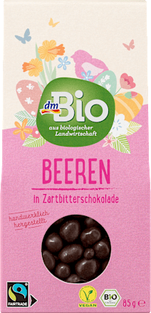 Beeren in Zartbitterschokolade dmBio