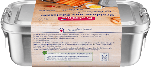 Brotdose aus Edelstahl Profissimo