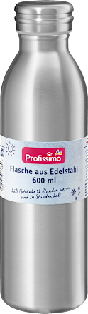 Flasche aus Edelstahl 600ml edelstahlfarben Profissimo