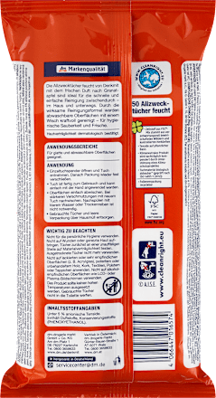 Univerzális nedves törlőkendő gránátalma illattal Denkmit