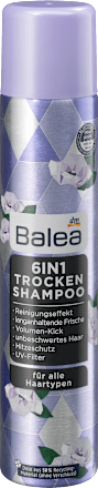 suchý šampon na vlasy 6 v 1 Balea