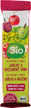 bio tyčinka jablko a hroznové víno  dmBio