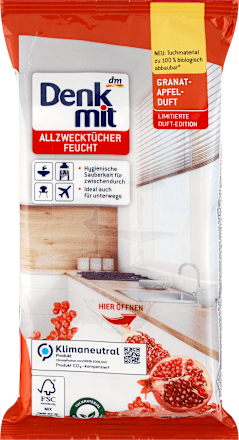 Vlažne večnamenske krpice z vonjem granatnega jabolka Denkmit