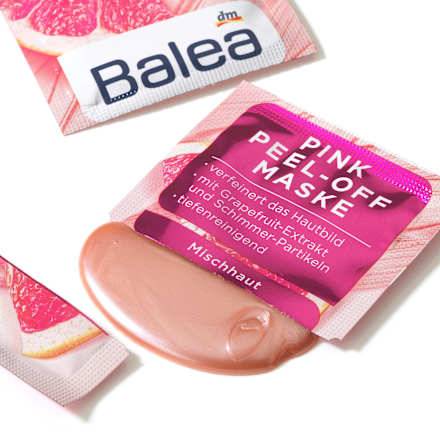 Gesichtsmaske peel off pink (2x8 ml) Balea