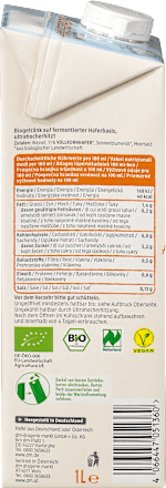 Nezaslađeni napitak od zobi natur dmBio