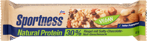 Baton proteic cu aromă de ciocolată și nuci sărate Sportness
