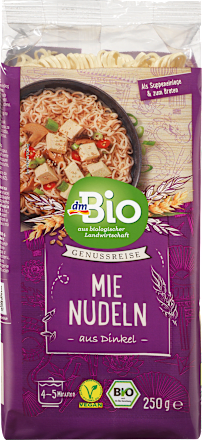 Nudeln, Mie-Nudeln aus Dinkel dmBio