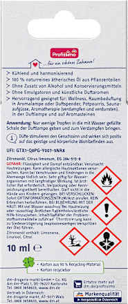 Ätherisches Öl Naturrein Zitrone Profissimo