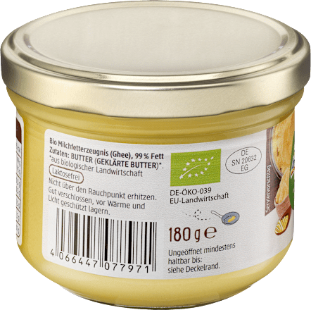 Ghee, geklärte Butter dmBio