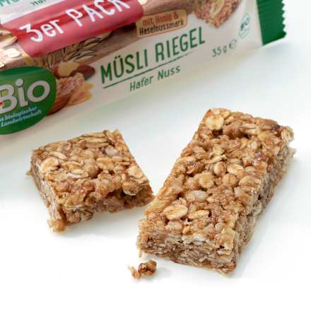 Müsliriegel Hafer Nuss 3er Pack dmBio