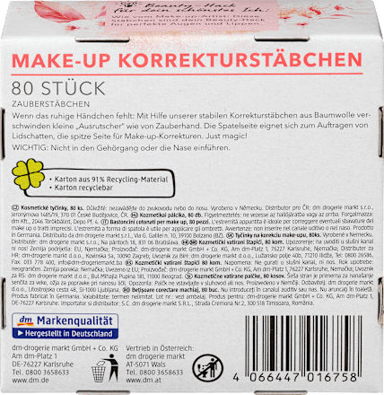 Kozmetične vatirane palčke za ličila ebelin