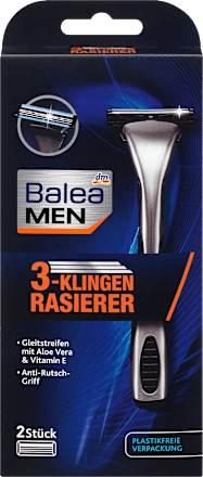 Borotva 3-pengés, 2 borotvafejjel Balea MEN