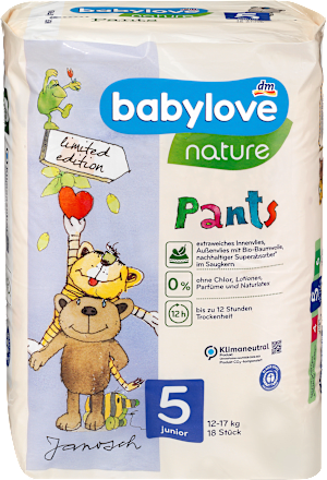 Baby Pants nature Gr.5, Junior, 12-17 kg babylove nature