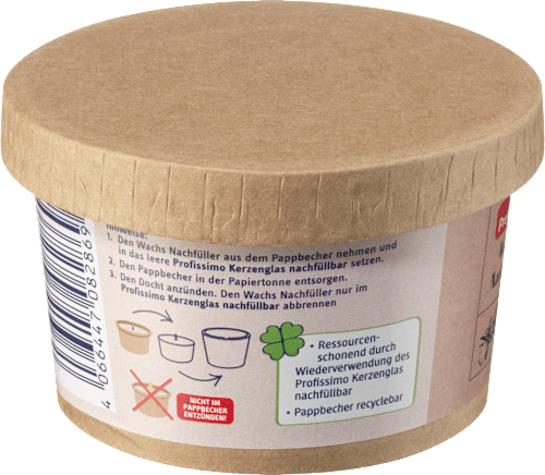 Kerzenglas nachfüllbar Profissimo