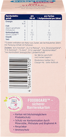 Stilltee Kräuterteemischung (20 Beutel) babylove Mama