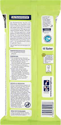 Feuchte Bodentücher Limette & Basilikum Denkmit