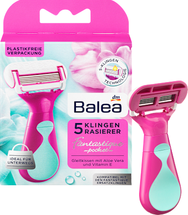 Rasierer Fantastique Pocket 5 Klingen Balea