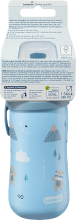 Trinkflasche Kinder blau, 330 ml babylove
