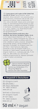 Anti Falten Gesichtscreme Ultra Sensitive LSF 15 Balea med