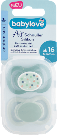 Schnuller Air Silikon anatomisch ab 16 Monate sortiert babylove