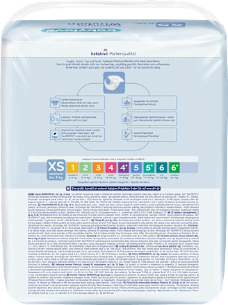 Бебешки пелени Premium, размер XS, Newborn  (до 3 kg) babylove