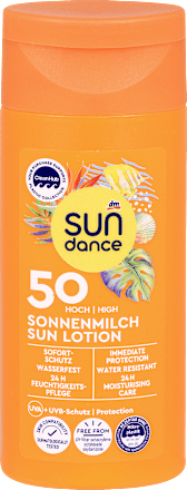 Mleko za zaščito pred soncem, ZF 50 (visoka zaščita), potovalna velikost sundance