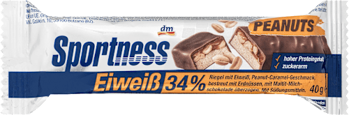 proteinová tyčinka s příchutí arašídů a karamelu Sportness