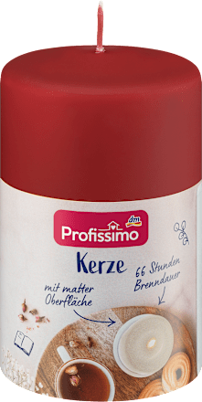 Kerze matt rot Profissimo