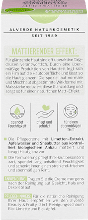 Beauty & Fruity Mattierende Pflegecreme alverde NATURKOSMETIK