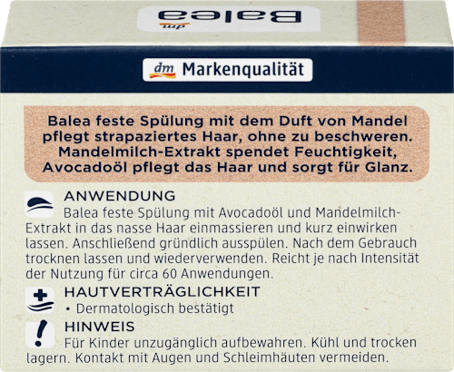 Fester Conditioner Avocado Mandelmilch Balea