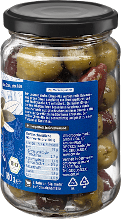 Mix di olive bio alle erbe aromatiche dmBio