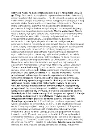 Napój na bazie mleka dla dzieci od 1. roku życia babylove