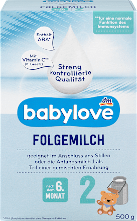 Folgemilch 2 nach dem 6. Monat babylove