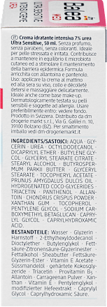 Intensivcreme 7% Urea Ultra Sensitive  Balea med