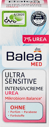 Intensivcreme 7% Urea Ultra Sensitive  Balea med